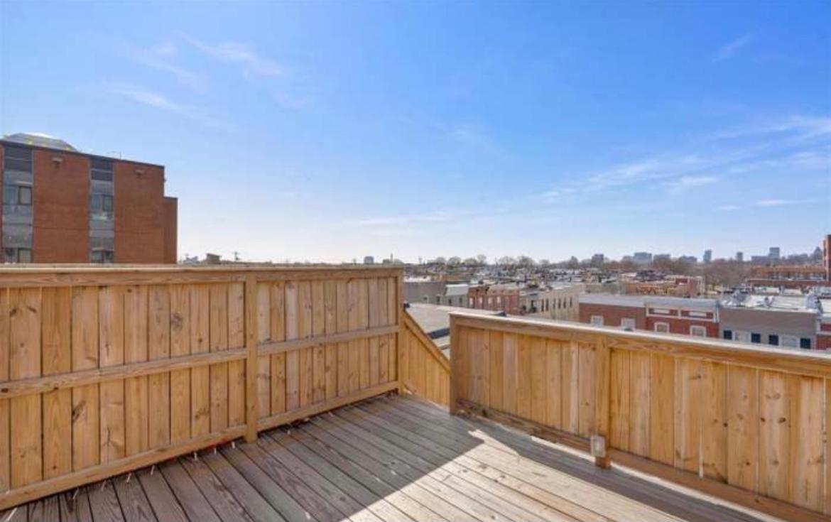 The Blue House! Modern+ Rooftop Deck+ Parking Baltimore Eksteriør bilde